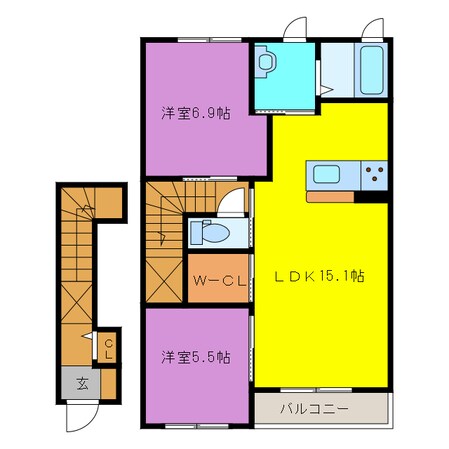 ファーレの物件間取画像